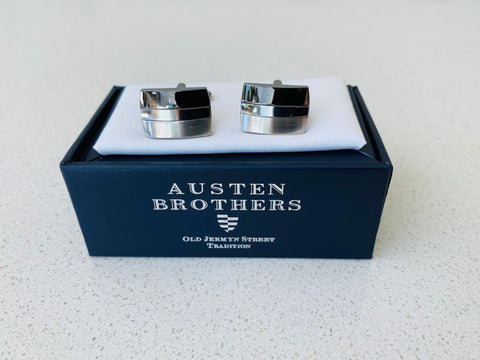 Cufflink - Premium Stainless Steel tri shadeCufflinks