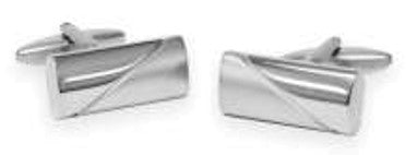 Cufflink - Stainless Steel Panel Contrast Cufflink