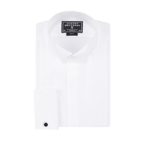 READY MADE - White Poplin Formal2 Pure Cotton Double Cuff