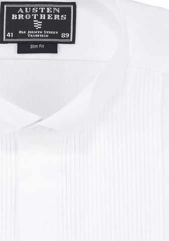 READY MADE - White Poplin Formal2 Pure Cotton Double Cuff